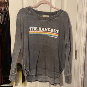 the hangout, gulf shores crewneck